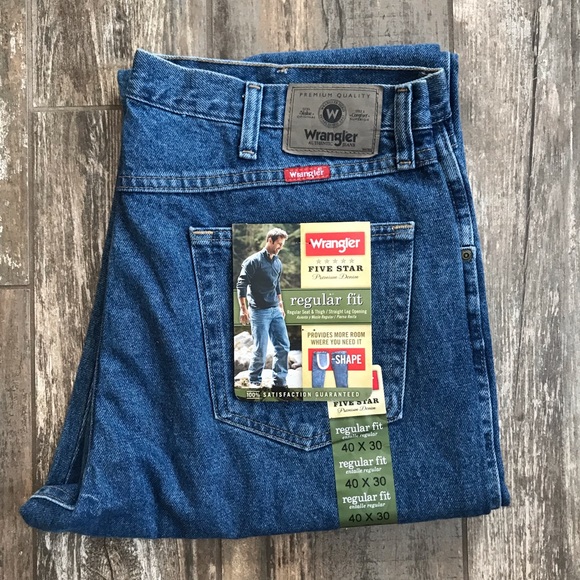 Wrangler Other - Wrangler Five Star regular fit denim 40W x 30L